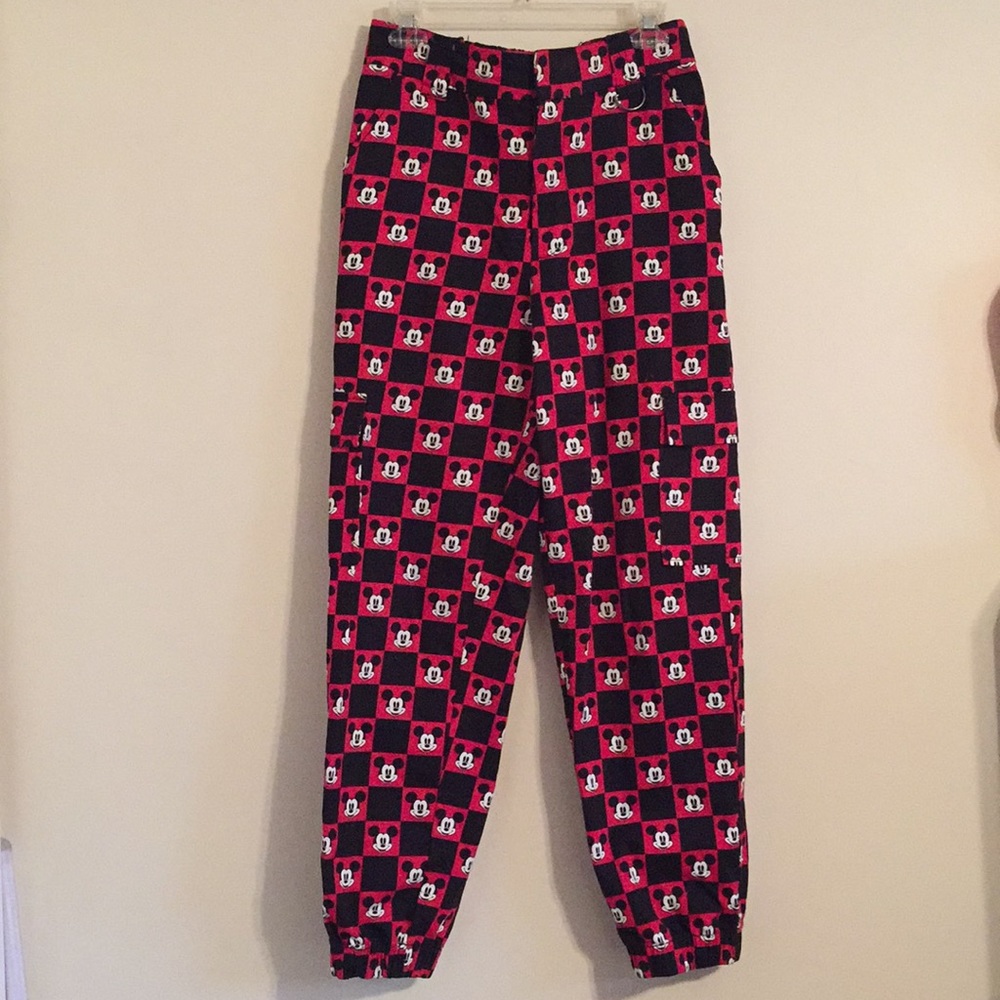 DISNEY MICKEY MOUSE CHECKERED PANTS